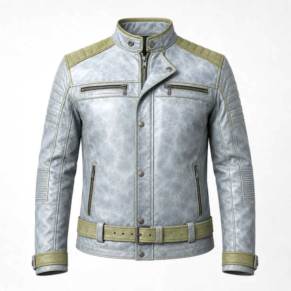 Cafe Racer Leather Jacket